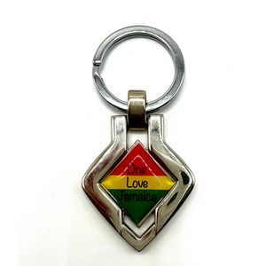 Jamaica Double Sided One Love Key Ring